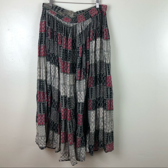 Cotton Express Boho Patchwork Skirt - Picture 4 of 6